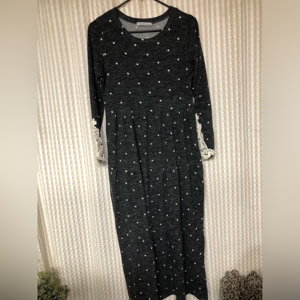 Gray Polka Dot dress